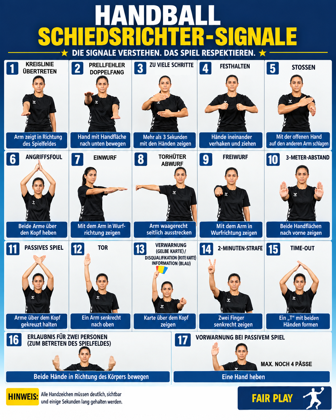 Handball-Schiedsrichterzeichen